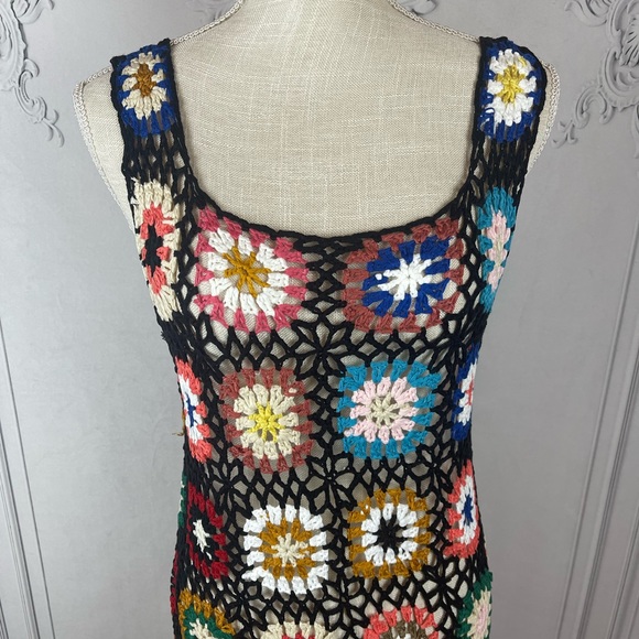 Bohemian Crochet Patchwork Dress - Picture 5 of 10